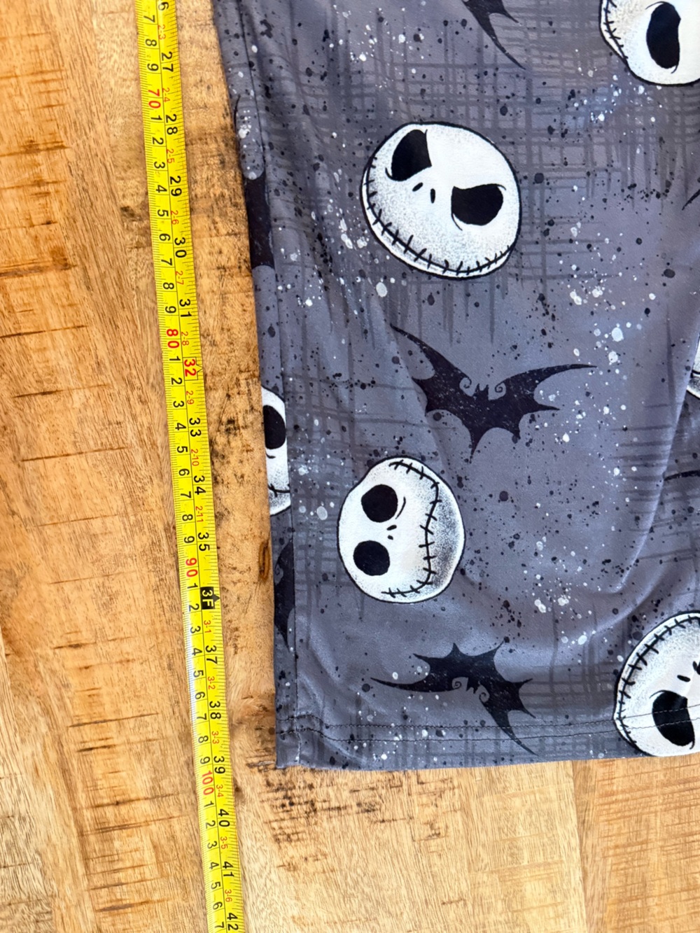 Disney Gray and White Jack Skellington Kids Pajama Pants - Picture 6 of 10